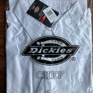 NWT Dickies Short Sleeve Chef Coat Size Extra Large